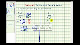 Ex 2 Rationalize the Denominator of a Radical Expression [upl. by Avle]