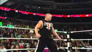 WWE  Triple H Returns And Fights With Brock Lesnar RAW 25th February 2013 [upl. by Golub]