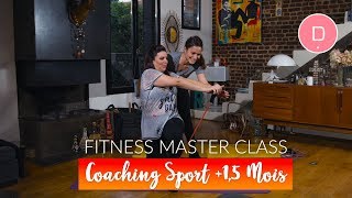 Entraînement avec élastique  Coaching sportif à J 45 Jours [upl. by Zoa480]