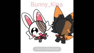 MykKit2 FoxfireFox mykit mikakit2 animation Bunnykina [upl. by Nihsfa430]