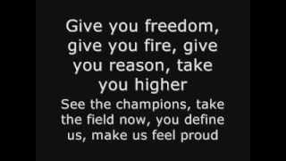 K´naan  Wavin´Flag FIFA World Cup South Africa 2010 Official Theme Song Lyrics [upl. by Scully157]