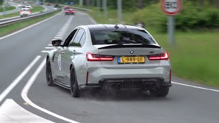 BMW M3 G80 Competition with R44 Performance Exhaust LOUD Accelerations Drifts Fly By [upl. by Cara]