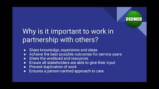 Explain why it is important to work in partnership with others [upl. by Daniella]