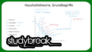 Haushaltstheorie Grundbegriffe  Mikroökonomie [upl. by Waly]