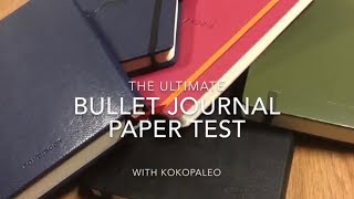 The Ultimate Bullet Journal Paper Test  pens markers and paper quality [upl. by Anerev]