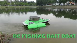 Flytec 3 Generations Electric Fishing Bait RC Boat 300m Remote Fish Finder With Searchlight Toys [upl. by Agnese]