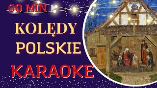 🎤 POLSKIE KOLĘDY KARAOKE 🎤 2024 🎄 1 GODZINA [upl. by Cadman]