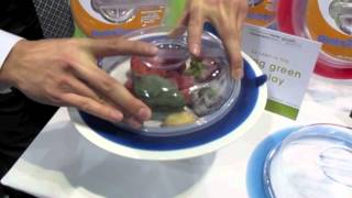 International Home  Housewares Show IHHS 2012  PlateTopper Silicone Sealing Lids [upl. by Notlrac]