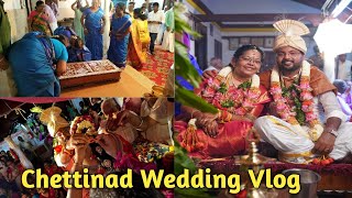 Chettinad wedding vlog at Aranmanai Siruvayal  Family wedding function  Visalakshi Palaniappan [upl. by Crowell]