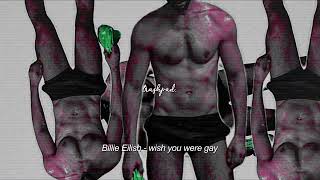 Billie Eilish  wish you were gay slowedreverblyrics  trashpad [upl. by Wolfie]