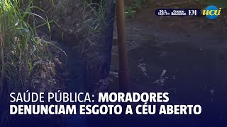 Moradores denunciam esgoto a céu aberto em BH [upl. by Wojcik]