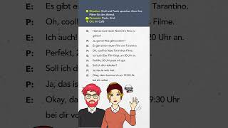 A1A2 DIALOGE zum Lesen amp Hören  Deutsch lernen durch Hören DldH dldh learninggerman [upl. by Lilybelle]