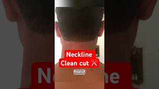 Neck hair 💇‍♂️How to trim back of neck by yourself mensgrooming barbershop [upl. by Sirovaj]