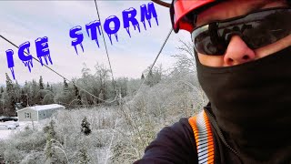 Lineman storm work [upl. by Yanej]