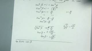 131 Pythagorean Trig Identities Problem 1 [upl. by Rofotsirk490]