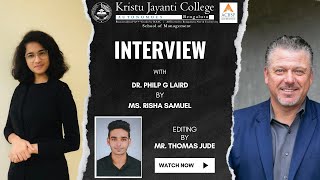 Interview with Dr Philip G Laird Vice President Trinity Western University by Ms Risha Samuel [upl. by Bloch]