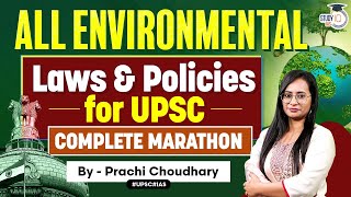 All Environmental Laws amp Policies  Environment  GS 3 UPSC [upl. by Meier]