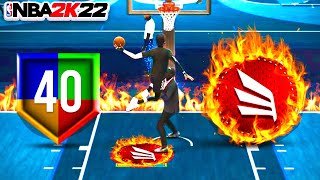 I took the MOST BROKEN BUILD to the 1v1 COURT on NBA 2K22 [upl. by Deron]