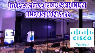 MAGIC during LIVE VIDEO Calling  LED Screen ILLUSION Act  CISCO Partner EVENT  Digital MAGIC [upl. by Harod180]