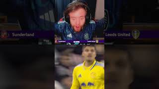 Meslier has a howler Sunderland vs Leeds United goal reaction [upl. by Aicenod]