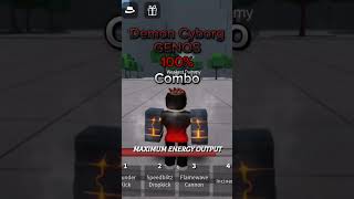 100 Genos combo with only 3 moves roblox thestrongestbattlegrounds tsb [upl. by Pickens]