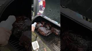 pork shoulder BBQ FIRE [upl. by Iruj]