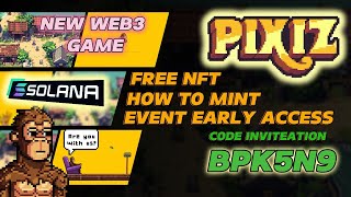 PIXIZio  NEW WEB3 GAME  FREE NFT AND AIRDROP  EARLY ACCESS [upl. by Fachanan]