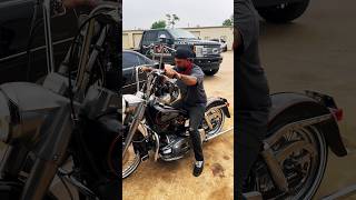 Destroyer Garage Lowered this Bike motorcycle harleydavison harley custommotorcycle motorbike [upl. by Ahsinut]