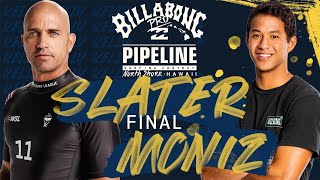 Kelly Slater vs Seth Moniz FINAL  FULL HEAT REPLAY Billabong Pro Pipeline [upl. by Tnafni]