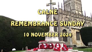 CALNE REMEMBRANCE 10 NOV 2024 [upl. by Watters]