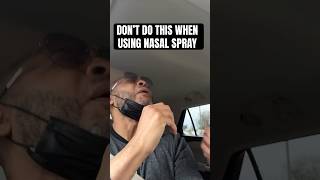 Fail Don’t do this when using nasal spray 😂 My daughter tried helping me 😂 [upl. by Aryajay]