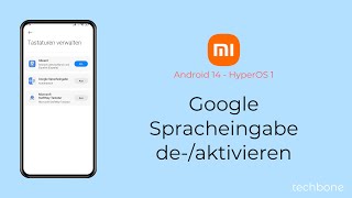 Google Spracheingabe aktivieren oder deaktivieren  Xiaomi Android 14  HyperOS 1 [upl. by Amar950]