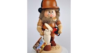 Ulbricht  Räuchermann Wichtel Schnitzer  Ulbricht  Smoker Dwarf Carver 010796 [upl. by Purity108]