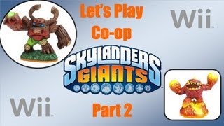 Skylanders Giants Wii  Lets Play Coop Part 2  Junkyard Isles [upl. by Kelly524]