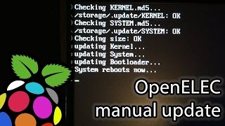 How to perform OpenELEC manual update XBMC RaspberryPi [upl. by Krebs]