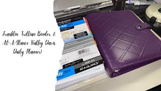 Franklin Covey amp Amazon Planner Haul New Purple Trillian Binder amp Kathy Davis Inserts [upl. by Taima]