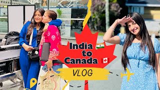 INDIA ✈️ CANADA🇨🇦 HARDEST GOODBYE😭❤️  ITS ANCHAL [upl. by Arlan]