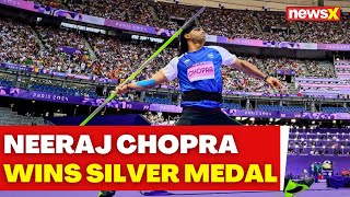 Paris Olympics 2024  Neeraj Chopra Wins Silver Medal With 8945 Meter Throw In Javelin Final [upl. by Eenahs]