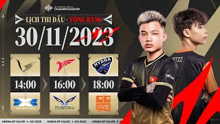 VGM vs DCG l TLN vs FW l BHD vs GGL  VÒNG BẢNG AIC 2023  NGÀY 3011 [upl. by Atiuqad]