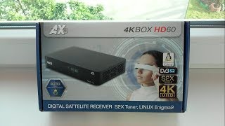 Обзор ресивера OPTICUM AX 4K BOX HD 60 [upl. by Otir194]