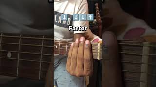 Boulevard of broken dreams guitar chords Strumming tutorial shorts music shortvideo youtubeshort [upl. by Enylcaj]