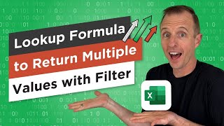 MS Excel LOOKUP Formula Return Multiple Values [upl. by Vaasta]