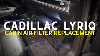 HOW TO Cadillac LYRIQ Cabin Air Filter Replacement Guide [upl. by Adanama870]