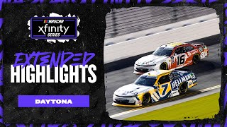 NASCAR Official Extended Highlights  NASCAR Xfinity Series from Daytona International Speedway [upl. by Persas]