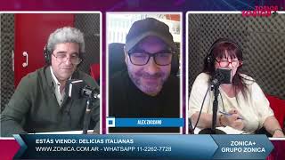 Programa de Radio Delicias Italianas ZONICA 51124 Entrevista ALEX ZUCCARO Cantautor Italiano [upl. by Idolem]