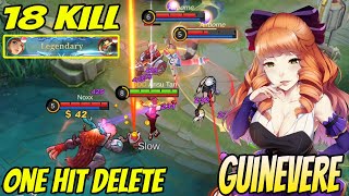 Guinevere 1 Sec Delete Enemy  Guinevere Best Build 2022  Build Guinevere Tersakit 2022  MLBB [upl. by Haym]