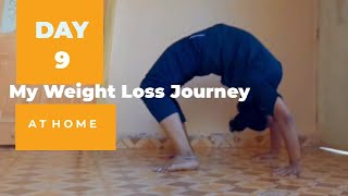 My Weight Loss Journey At Home 🏠weightlossjourney dailyroutine yoga [upl. by Nnyliram]