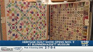 20th Annual Heritage Quilt Show opens Nov 9 at Blennerhassett Museum [upl. by Ophelia341]