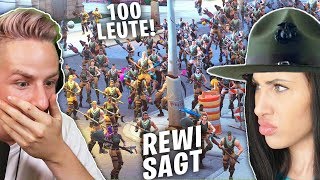 REKORD REWI sagt mit 100 FORTNITE Spielern [upl. by Gav]