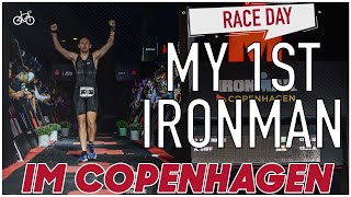 MY FIRST IRONMAN TRIATHLON  COPENHAGEN  RACE DAY [upl. by Otilrac]